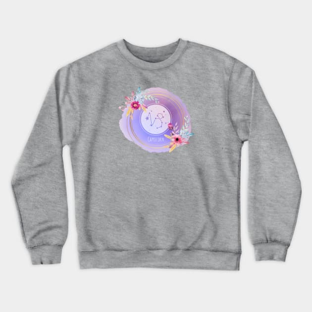 Capricorn Crewneck Sweatshirt by Birdbox